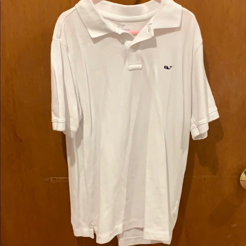 White Vineyard Vines Kids Polo (Unisex)